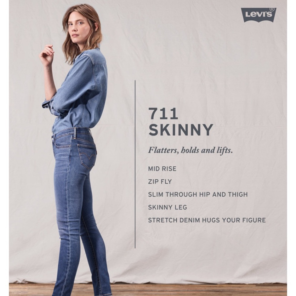 Bundle - 2 pairs Levi’s 711 Skinny jeans